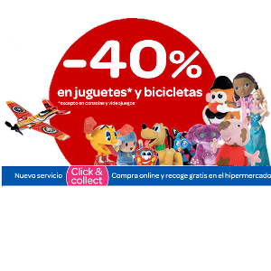 Carrefour te da el 40% de descuento en Juguetes y